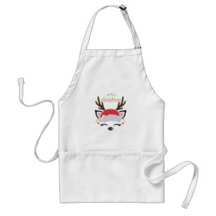 Tablier Cute Reindeer - Joyeux Noël Adulte Apron