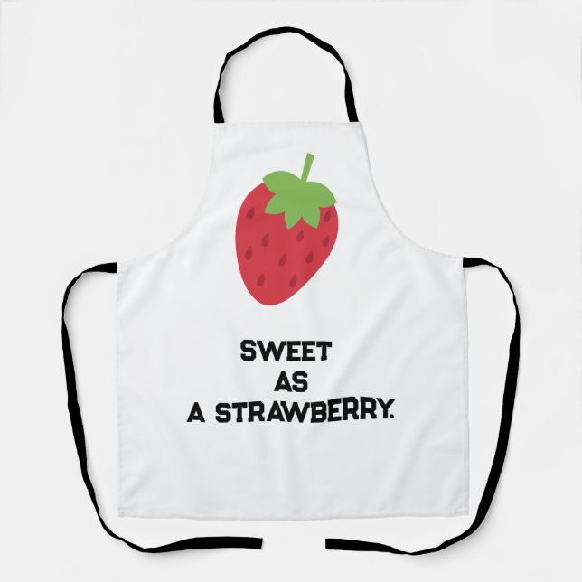 Tablier Cute Strawberry Apron | Fruit-Themed Kitchen Apron (Recto)
