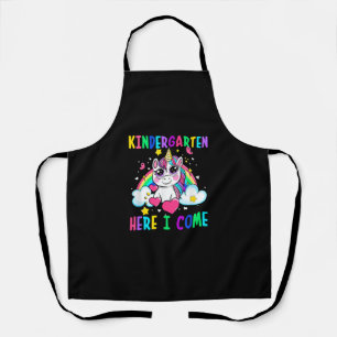 Tablier Cute Unicorn Kindergarten Ici Je Viens École Kinde