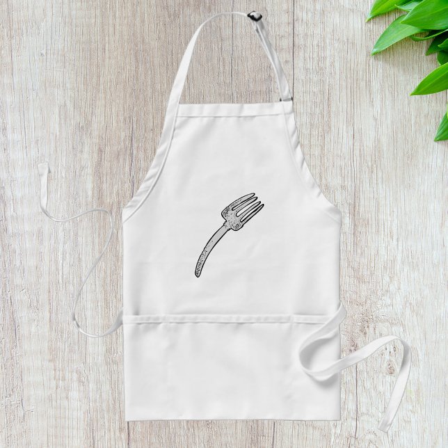 Tablier Cutlerie Rustique Vintage Fork Retro (Créateur téléchargé)