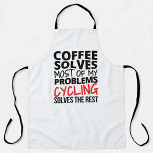 Tablier Cyclisme : Le café résout la plupart de mes problè