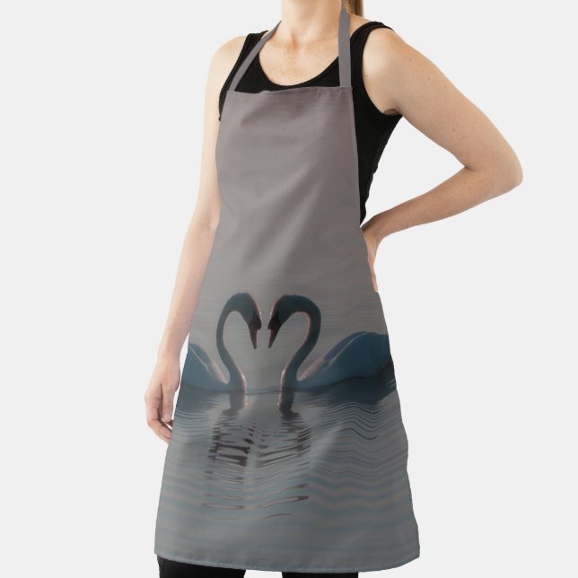 Tablier Cygnes sur le lac (Insitu)