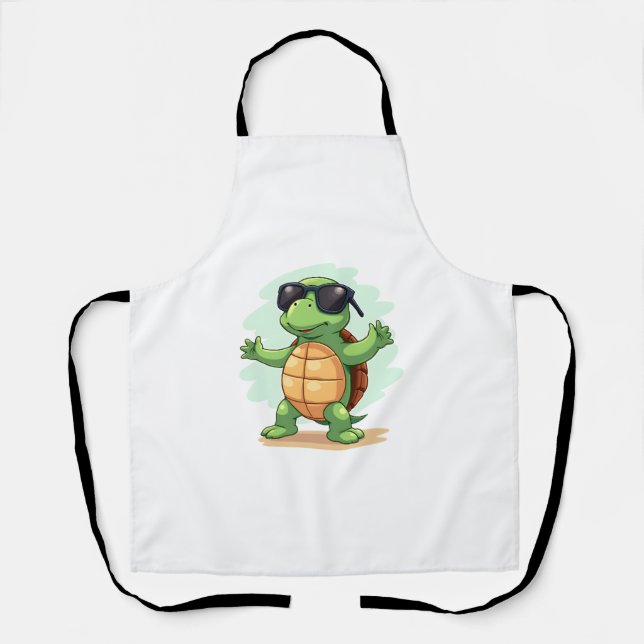 Tablier Dabbing Sea Turtle Amoureux des animaux Sauvez Les (Recto)