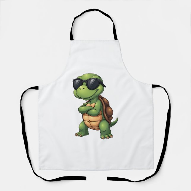 Tablier Dabbing Sea Turtle Animal Lover Save The Turtles ( (Recto)