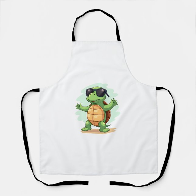 Tablier Dabbing Sea Turtle Animal Lover Save The Turtles T (Recto)