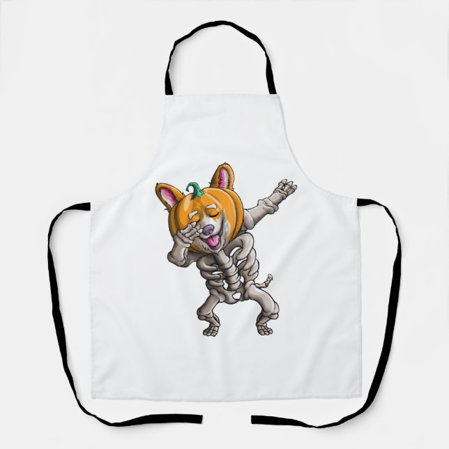 Tablier Dabeton Corgi Cute Halloween Corgi Funny (Recto)