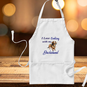Tablier Dachshund Brun Cuisine