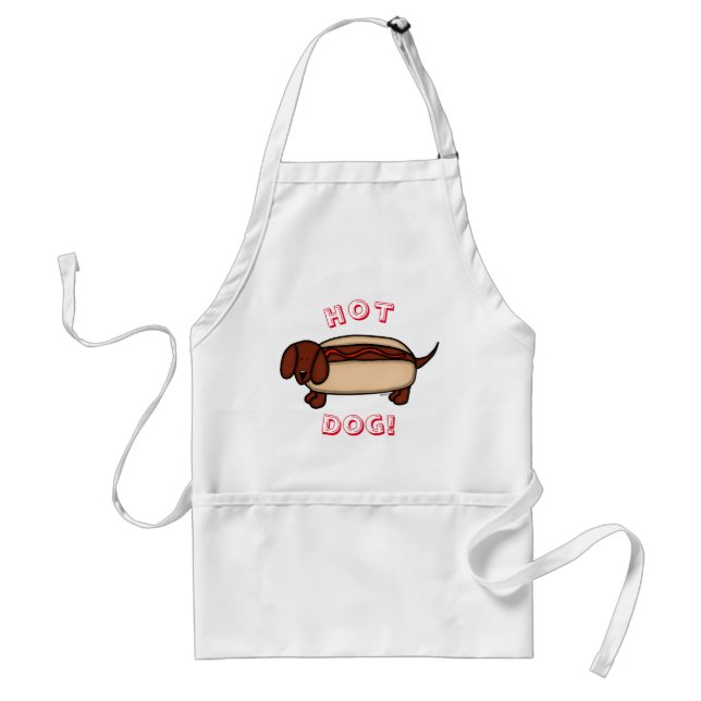 Tablier Dachshund Hot Dog Apron (Devant)