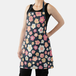 Tablier Daisies Floral Printemps Pâques Unique Pastel Bold