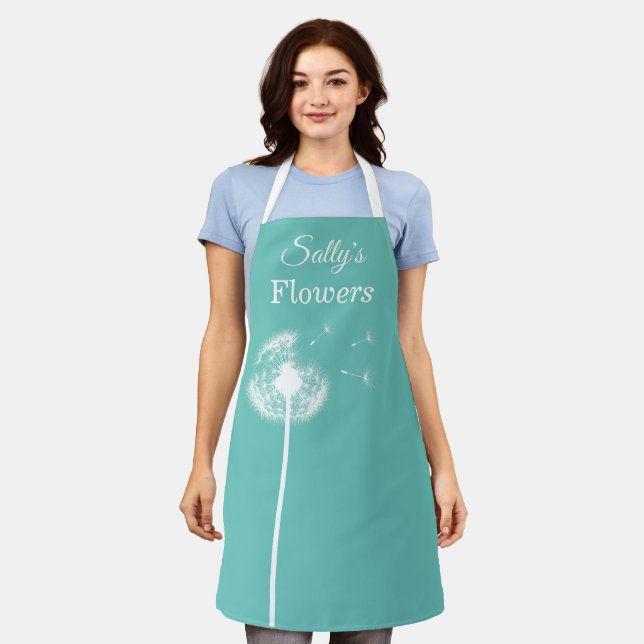 Tablier Dandelion Turquoise (Porté)