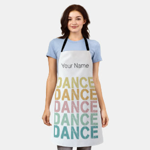 Tablier Danse Lettres Vintages Pour Retro Disco House