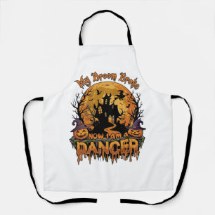 Tablier Danseur de balai cassé Halloween Maison hantée Cit