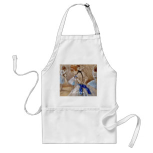 Tablier Danseuse Degas Avec Ruban Bleu