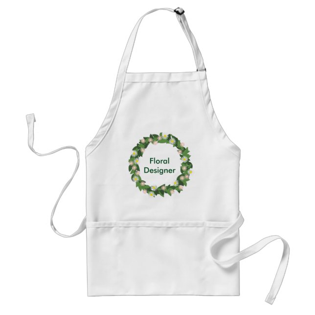 Tablier d'artisanat standard en Wreath de Floral D (Devant)