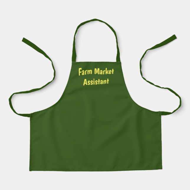 Tablier d'assistant du marché agricole pour garçon (Recto)
