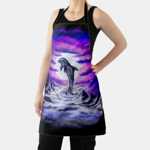 Tablier Dauphin clair de lune