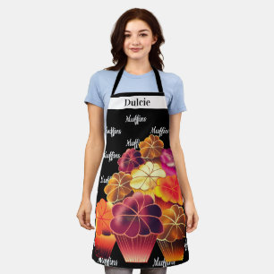Tablier Dazzling, Texte personnalisé, Muffins chau