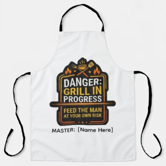 Tablier de BBQ Danger Drôle Grill En Cours – Moder