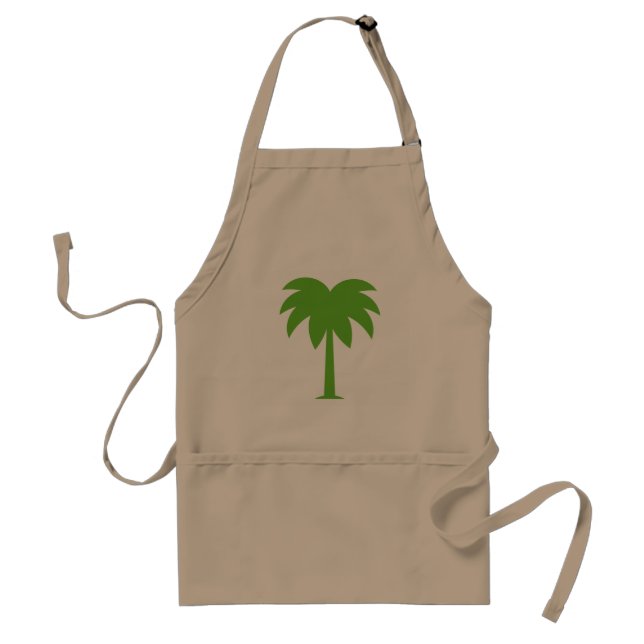 Tablier de BBQ de palmier pour les hommes et des (Devant)