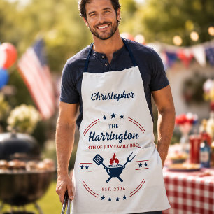Tablier de BBQ pour la fête d'indépendance du 4 ju