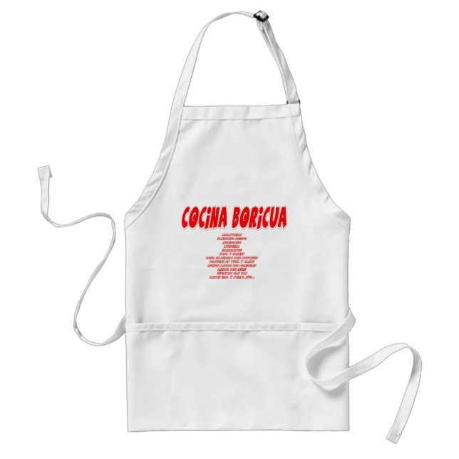 tablier de boricua de cocina (Devant)