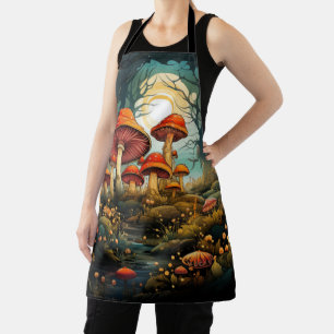 Tablier de champignons mignons