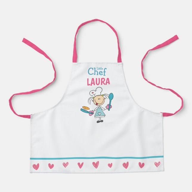 Tablier de Chef de Crêpes Personnalisé pour Enfant (Recto)