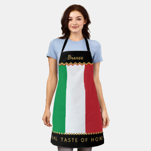 Tablier de chef d'Italie, Drapeau italien