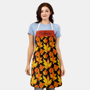 Tablier de chef personnalisé Feuilles d'automne pe