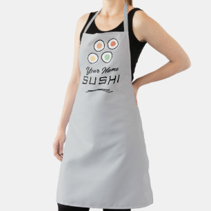 Tablier de chef sushi personnalisé avec logo de ba