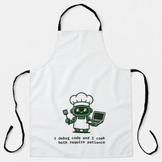 Tablier de codeur drôle — Je cuisine comme je code