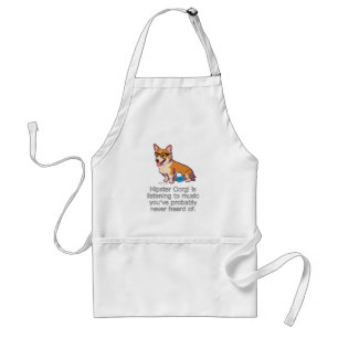 Tablier de corgi de hippie