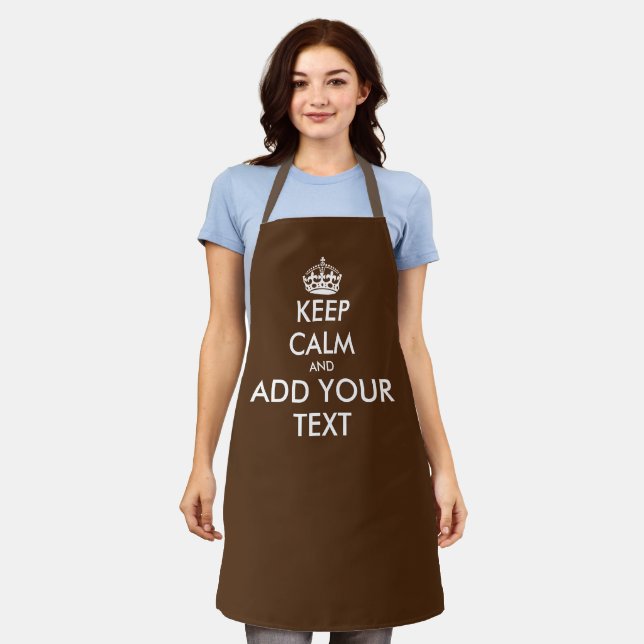 tablier de cuisine Brown avec personnalisation gar (Porté)
