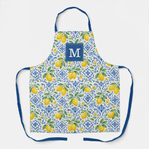 Tablier de cuisine citrons décoratifs