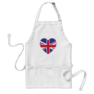 Tablier de cuisine de coeur d'Union Jack