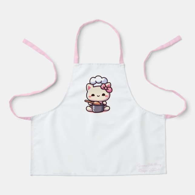 tablier de cuisine kawaii cat (Recto)