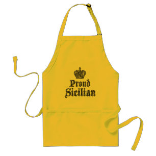 Tablier de cuisine sicilien italien fier