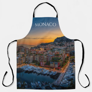 Tablier de cuisine souvenir Monaco Memento Cadeau