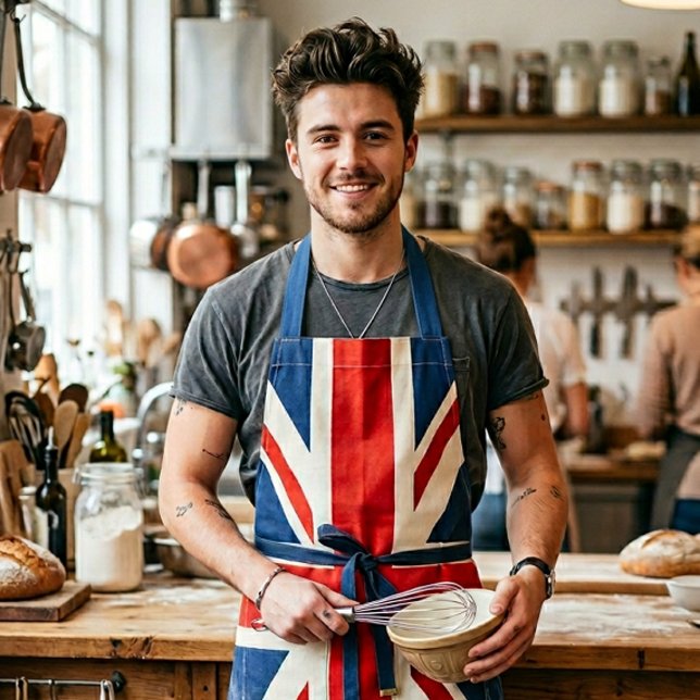 Tablier de cuisine Union Jack - Cadeau du drapeau  (Créateur téléchargé)