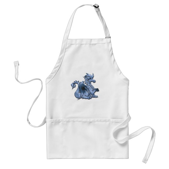 Tablier de dragon à ailes par bleu (Devant)