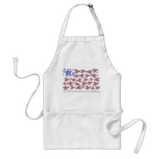 Tablier de drapeau américain - homards et étoiles