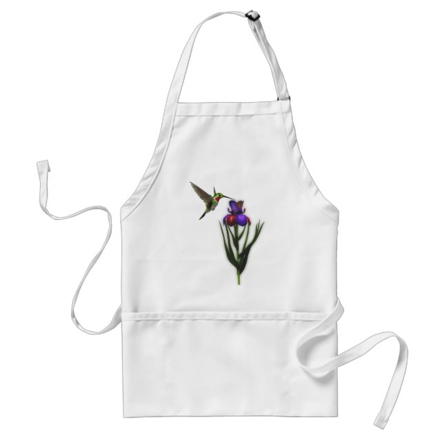 Tablier de fleur d'iris de colibri (Devant)