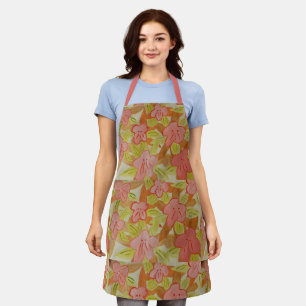 Tablier de fleurs de couleur automne