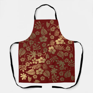 Tablier de fleurs d'or