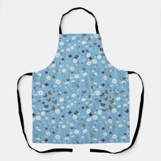 Tablier de fleurs et de papillons