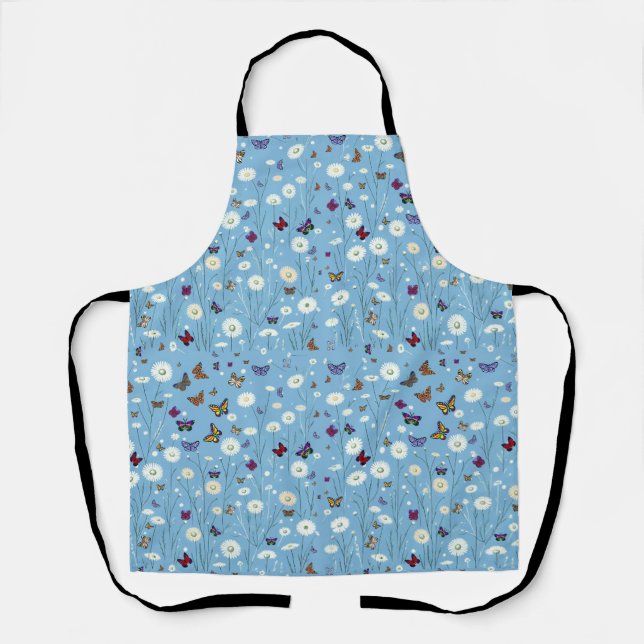 Tablier de fleurs et de papillons (Recto)