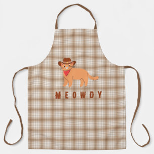 Tablier de grillade pour la fête des pères Meowdy