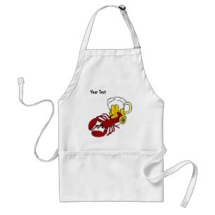 Tablier de homard avec texte personnalisé