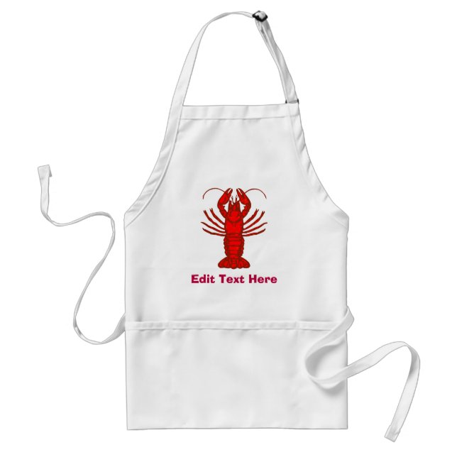 Tablier de homard rouge (Devant)