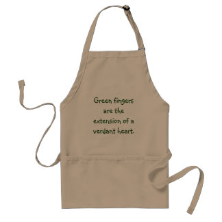 Tablier de jardinage de citation verte